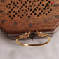 Cute parrot uncut stones Openable Kada B329