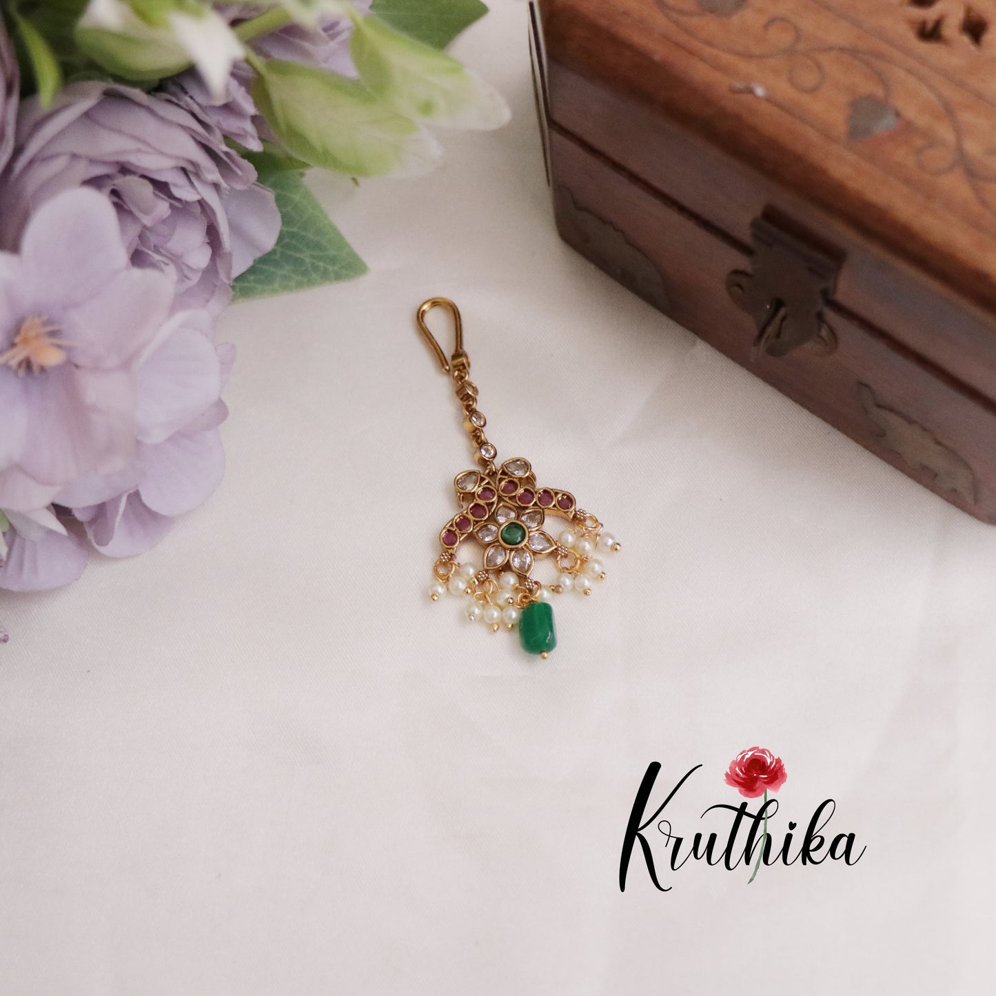 Trendy Kemp Peacock Maang Tikka MT280