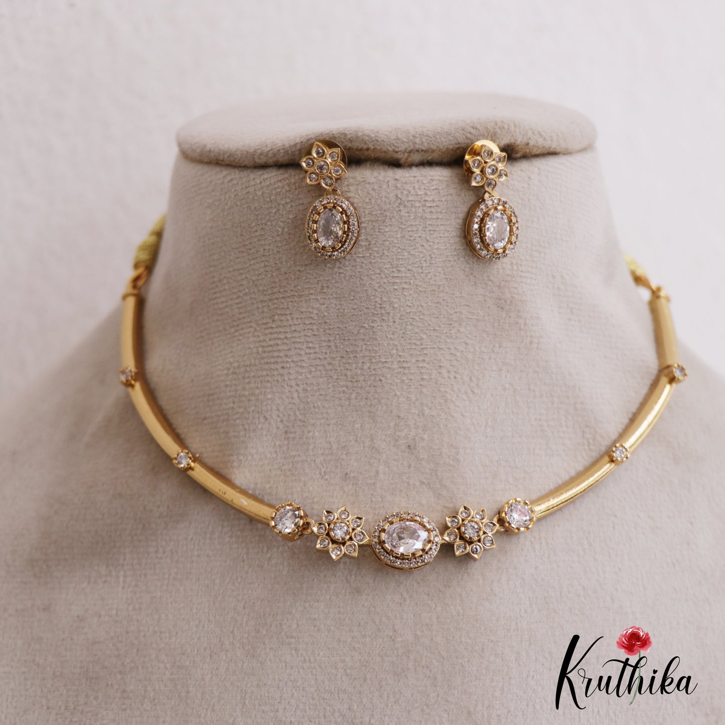 Trendy AD Hasli Necklace NC2189 (Available in 3 Colors)