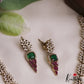 Trendy Leaf Motifs AD Victorian Necklace NC2765 (Available In 5 Colors)