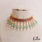 Beautiful Jadau Choker With Pearl And Bead Drops NC2577