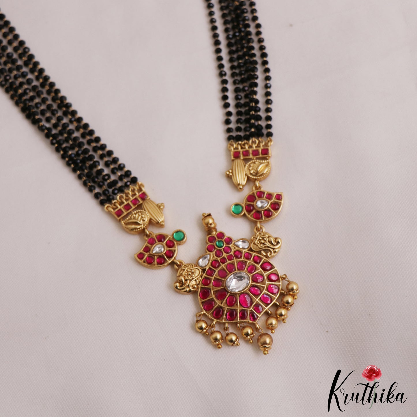 Beautiful Floral Mango Motifs Multi Strand Mangalsutra LH2065