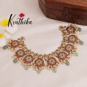 Elegant Kemp Flower Necklace NC1963 [Available in 2 colours)