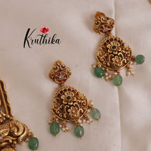 Elegant two-layer Lakshmi peacock haaram LH1862 [Available in two colours]