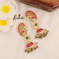 Grand Jadau Peacock Earcuff Jhumkas E444