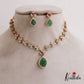 Elegant Floral Motifs AD Necklace NC2693 (Available In 3 Colors)
