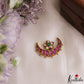 Trendy Pearl Border Floral Motifs Chandra Surya Kemp Hair Ornaments J425