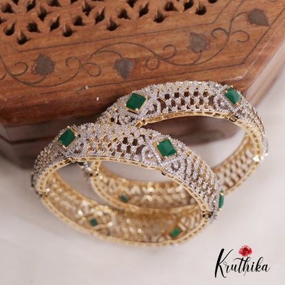 Elegant CZ Gold Finish Banges B316 ( Available in 2 Colours)