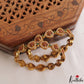 Trendy Floral Motifs CZ Kemp Bangles B564 (Set Of 2)