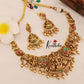 Premium Nagas Jadau Lakshmi necklace NC1786 (three color options)