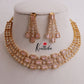 Trendy CZ Three Layer Choker NC2316 (Available in 6 Colours)
