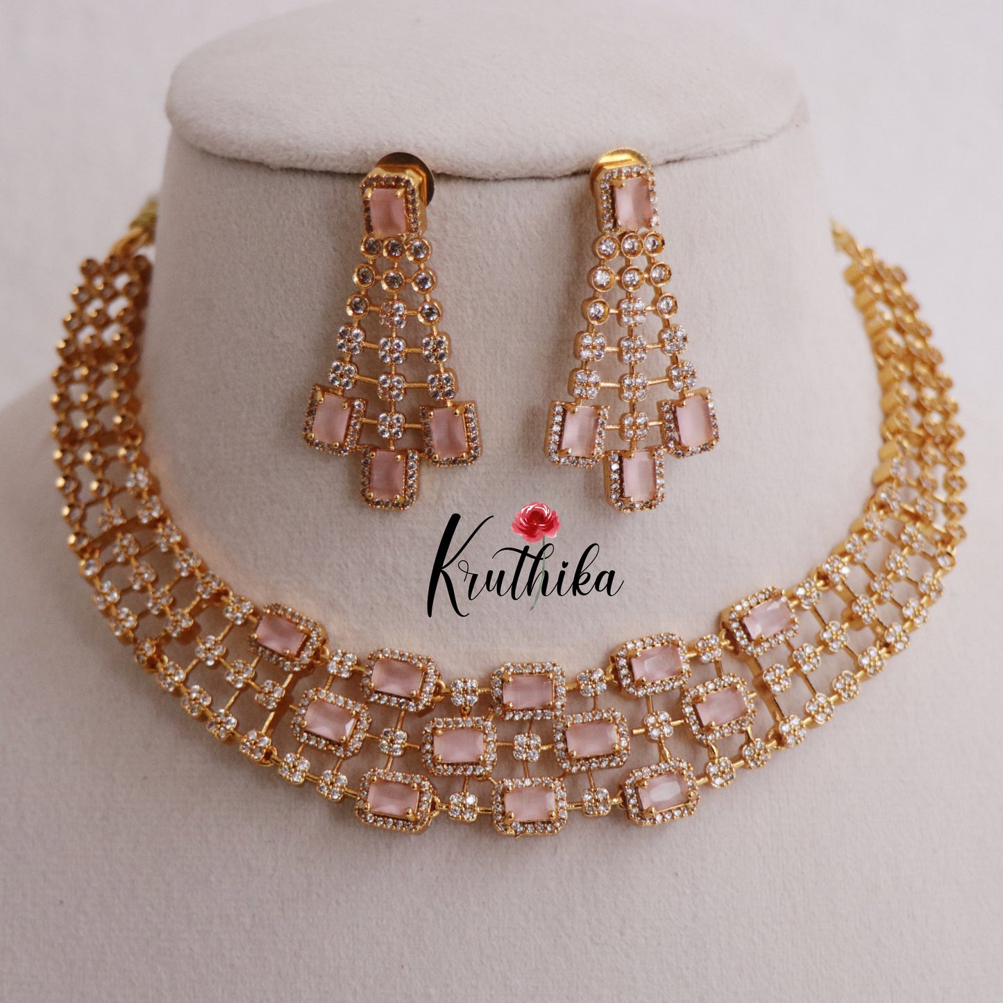 Trendy CZ Three Layer Choker NC2316 (Available in 6 Colours)