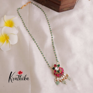 Beautiful Jadau Pendant Beads Haaram LH1834