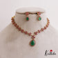Elegant Floral Motifs AD Necklace NC2693 (Available In 3 Colors)