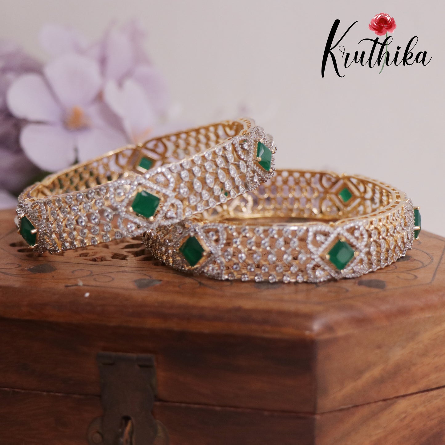 Elegant CZ Gold Finish Banges B316 ( Available in 2 Colours)