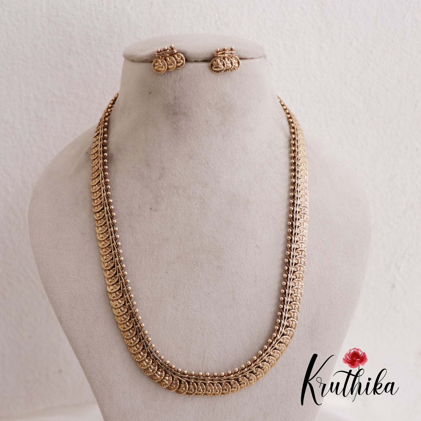 Beautiful Lakshmi Motifs Coin Haaram LH2026