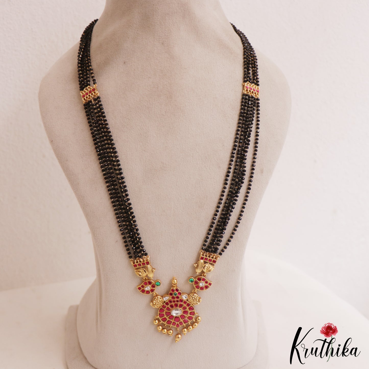 Beautiful Floral Mango Motifs Multi Strand Mangalsutra LH2065