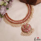 Gorgeous Geometric Motifs Jadau Necklace With Pearl Drops NC3005