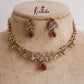 Beautiful Two Layer Hasli Ruby Pendant Drop Necklace NC2191