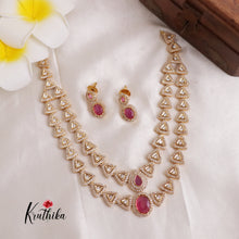 Trendy Two Layer AD Necklace NC1895 (Available in 3 Colours)