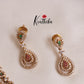 Trendy Multi Stone Drop Pendants Necklace Set NC2060