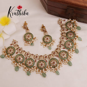Elegant Kemp Flower Necklace NC1963 [Available in 2 colours)