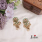 Trendy Emerald Ruby Jhumkas with Pearl Drops E624 (Available in 4 Colours)
