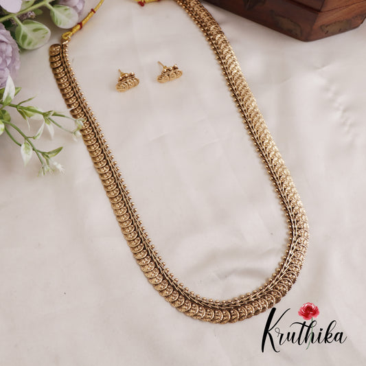 Beautiful Lakshmi Motifs Coin Haaram LH2026