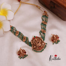 Elegant Lakshmi Green Beads Jadau choker NC2014