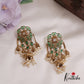 Trendy Emerald Ruby Jhumkas with Pearl Drops E624 (Available in 4 Colours)