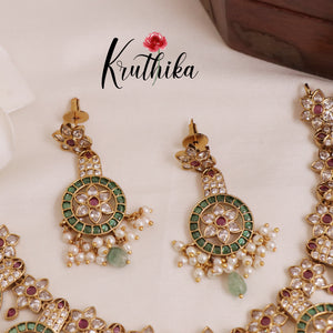 Elegant Kemp Flower Necklace NC1963 [Available in 2 colours)