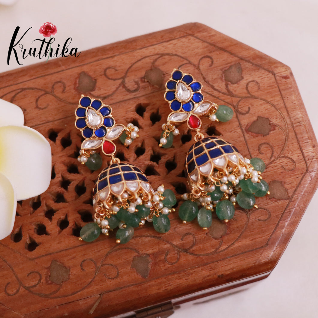 Premium Jadau Jhumkas E468