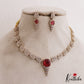 Trendy Leaf Motifs AD Victorian Necklace NC2765 (Available In 5 Colors)