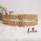 Gorgeous Light Weight Lakshmi Devi Jadau Hip Belt with Beads Drops V272 (Available in 2 Colours)