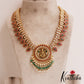 Gorgeous Antique Lord Ganesha Motifs Mango Kemp Haaram LH2085
