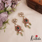 Stunning Floral Moissanite Jadau Choker With Pearl And Bead Drops NC2900