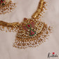 Gorgeous Peacock Motifs Jadau Hasli Necklace With Pearl Drops NC2970 (Available In 3 Colors)