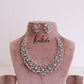 Trendy CZ/AD Flower Design Necklace NC1829 (Available in 3 colours)