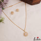 Pretty AD Gold-Tone Chain Pendant Set NC2930