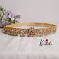 Gorgeous Light Weight Lakshmi Devi Jadau Hip Belt with Beads Drops V272 (Available in 2 Colours)
