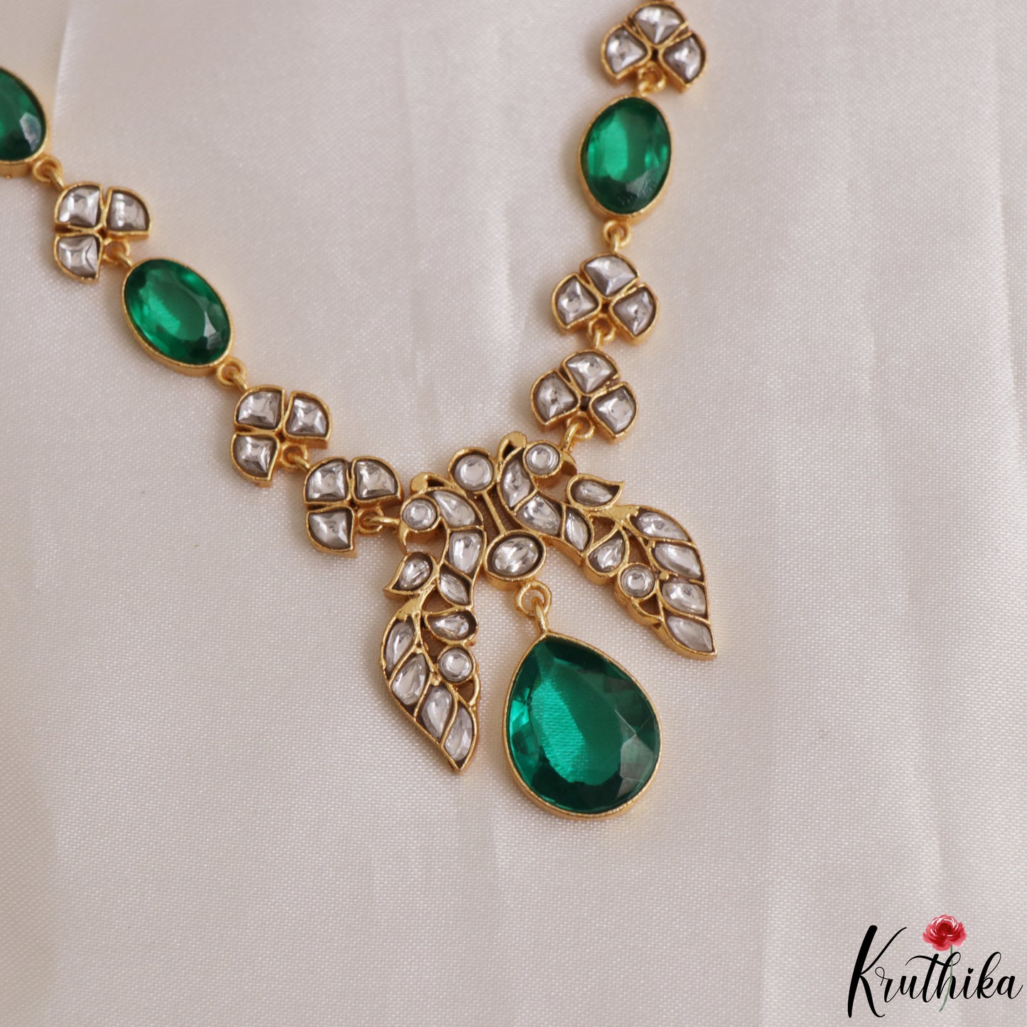 Beautiful Trendy Peacock Motifs Jadau Necklace NC2594 (Available In 2 Colors)