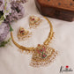 Gorgeous Peacock Motifs Jadau Hasli Necklace With Pearl Drops NC2970 (Available In 3 Colors)