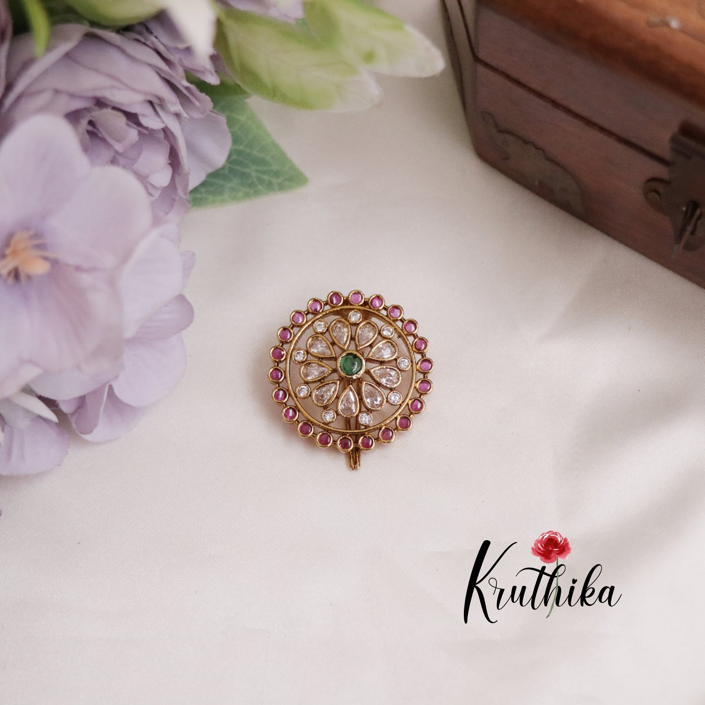 Beautiful Kemp Chandra Surya Hair Ornaments J201