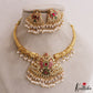 Gorgeous Peacock Motifs Jadau Hasli Necklace With Pearl Drops NC2970 (Available In 3 Colors)