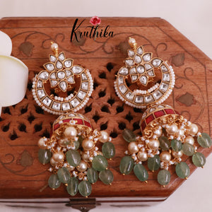 Premium Jadau Jhumkas E473