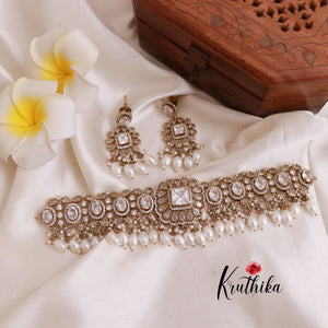 Pretty Victorian Moissanite Necklace NC1803 (Available in 5 Colours)