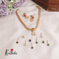 Trendy CZ Changeable Stones Necklace NC2055