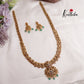 Beautiful Antique Peacock Haaram with Green Beads Drops LH1958