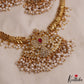 Gorgeous Peacock Motifs Jadau Hasli Necklace With Pearl Drops NC2970 (Available In 3 Colors)