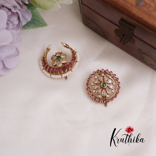 Beautiful Kemp Chandra Surya Hair Ornaments J201